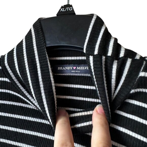 Brandy Melville Striped Turtleneck - Picture 3 of 3